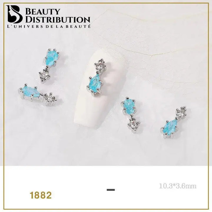 3 Bijoux pour ongles à strass 1882 Beauty Distribution