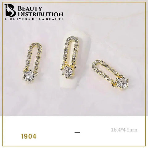 3 Bijoux pour ongles à strass 1904 Beauty Distribution