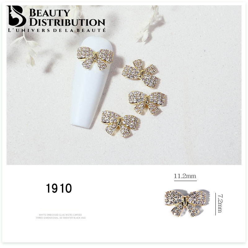 Rhinestone nail jewelry 1910