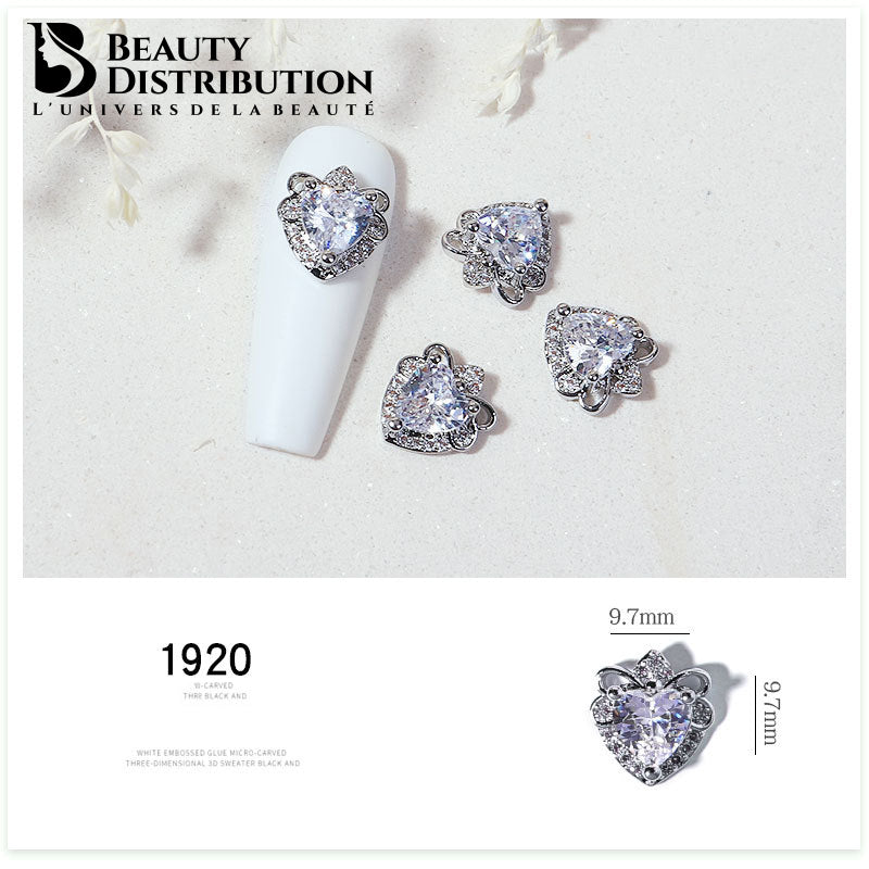 Joyería de uñas con diamantes de imitación de 1920