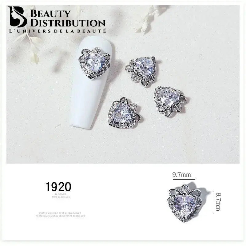 3 Bijoux pour ongles à strass 1920 Beauty Distribution