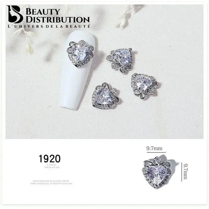 3 Bijoux pour ongles à strass 1920 Beauty Distribution