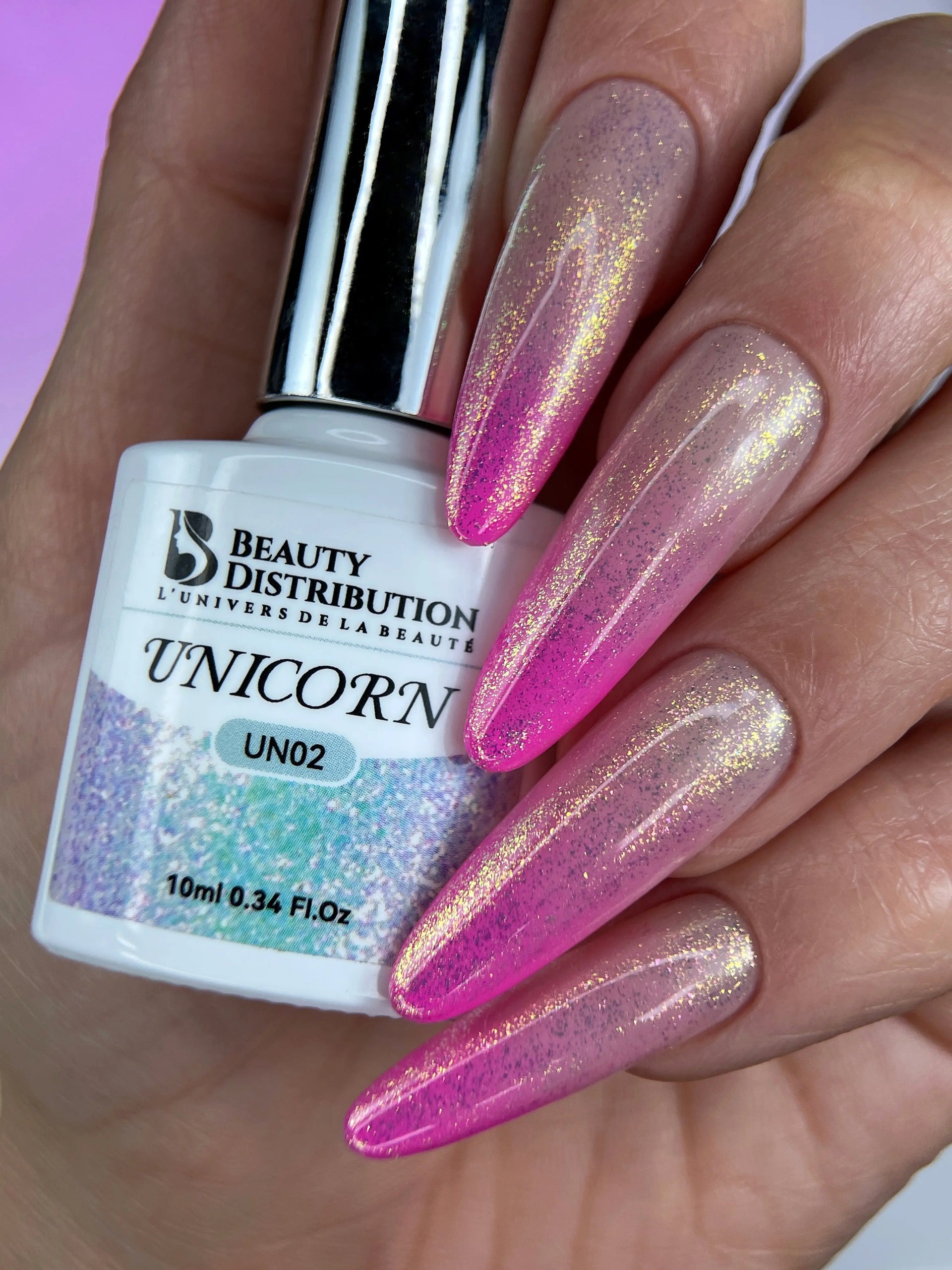 Vernis Semi-Permanent Fantasia Unicorn 02  L'Éclat Boréal Beauty Distribution