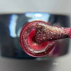 Vernis Semi-Permanent XP1211 – Rose Scintillant Glitter Beauty Distribution