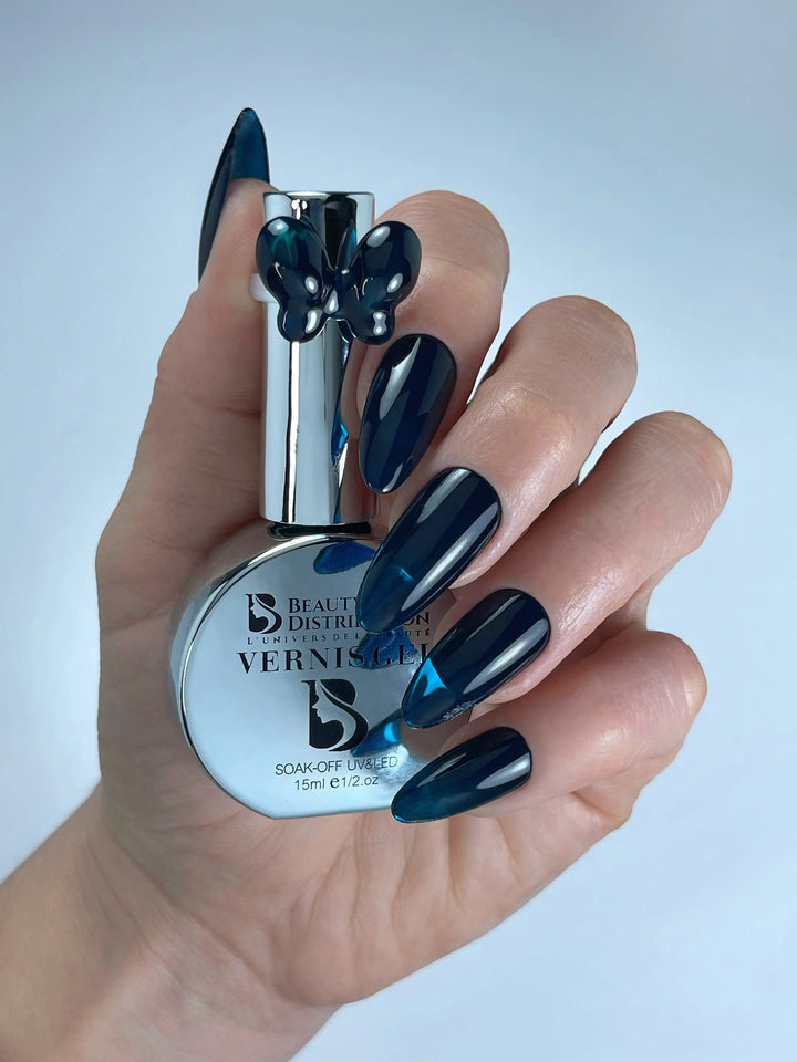 Vernis Semi-Permanent Gel UV LED 10ml – Teinte A126 Bleu Pétrole  Teal Profond Beauty Distribution