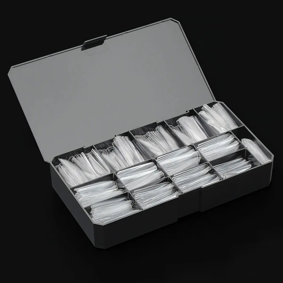 Capsules Prémium Ongles Gel Carrées XXL Courbure Prononcée - Kit Pro 600 pcs Gel X Beauty Distribution