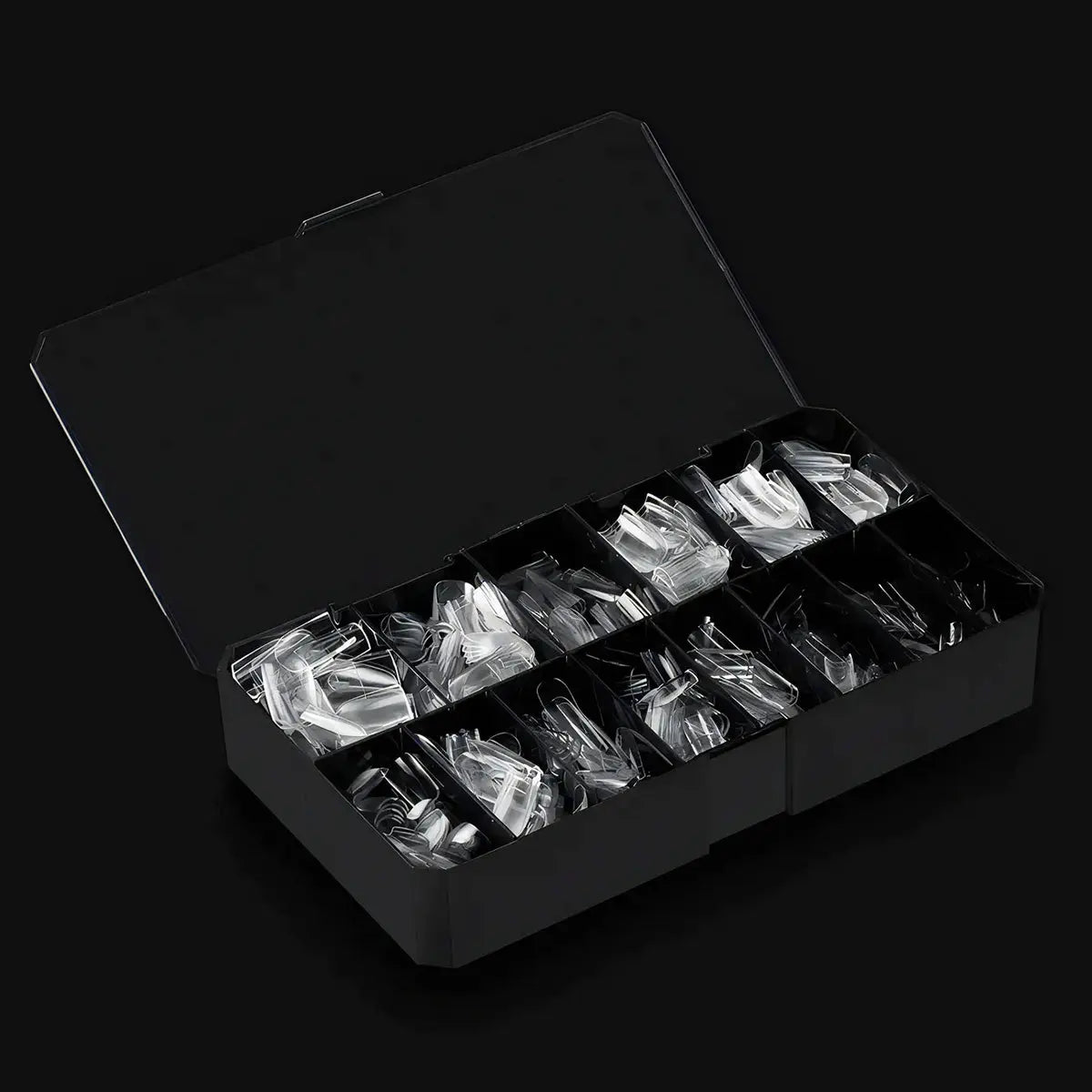 Capsules Prémium Ongles Gel Carrées Medium Courbure Prononcée - Kit Pro 600 pcs Gel X Beauty Distribution