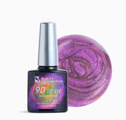 Vernis Semi-Permanent 9D Cat Eye – 03 Purple Nebula Beauty Distribution