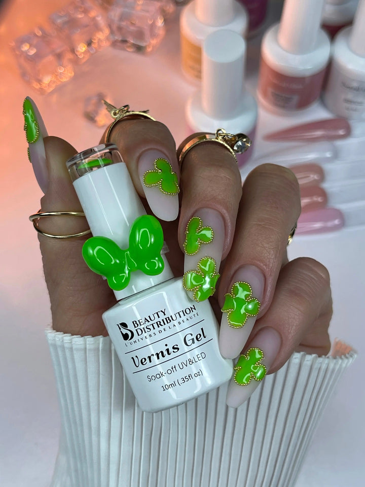 Vernis Semi-Permanent UV/LED B070 Vert Vif  Beauty Distribution 10ml Beauty Distribution