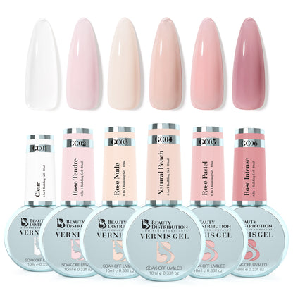 Gel de Construction Rose intense  6-en-1