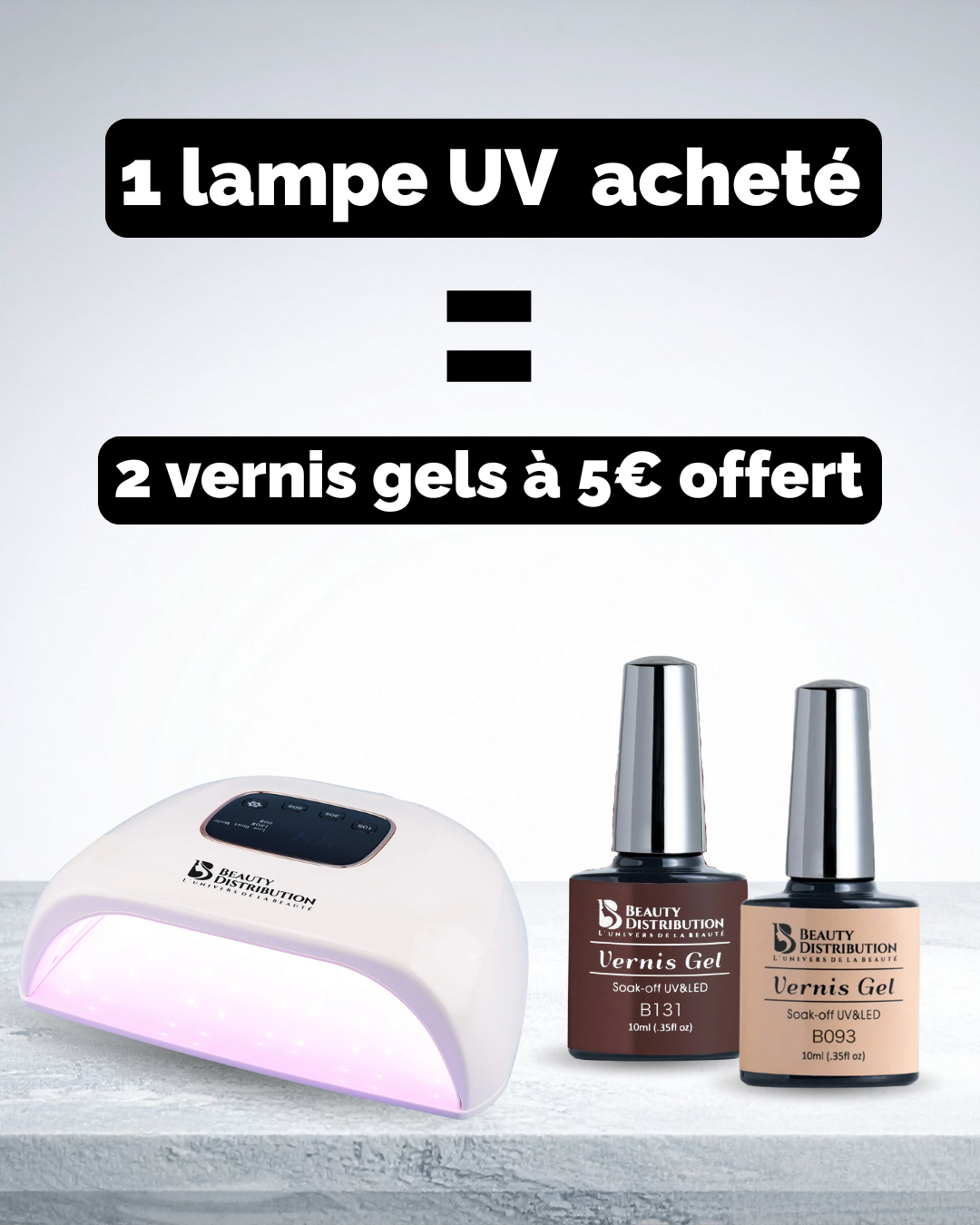 Lampe UV 180W  + 2 vernis gels offerts