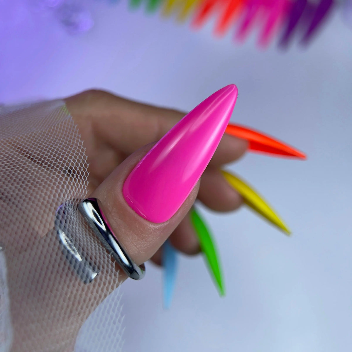 Vernis Semi-Permanent Gel UV LED 10ml – Teinte Néon 10 Rose Fluo Éclatant Beauty Distribution