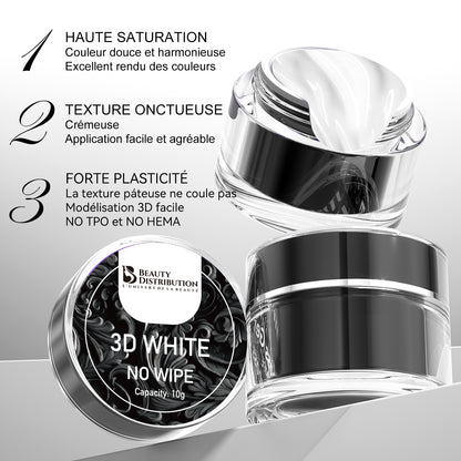 Gel 3D Blanc Sans Résidu 10 Grammes