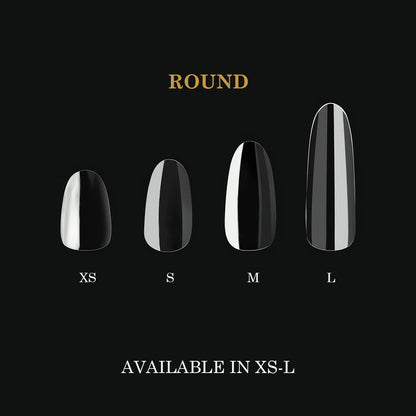 Capsules Premium  Round Courtes en Gel Naturel - Pro (600 unités)