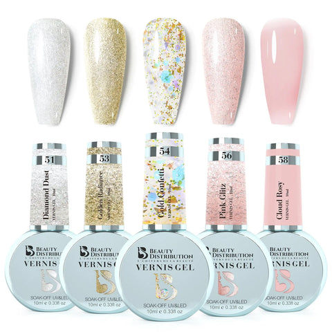 Vernis Semi-Permanent Golden Radiance 53 : L'Éclat Solaire d'un Bijou Beauty Distribution