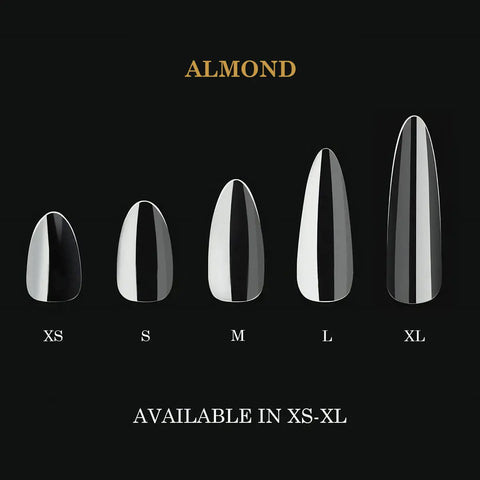 Capsules Premium Almond Long-Pro Courbure Prononcée - Kit Pro 600 pcs Gel X Beauty Distribution