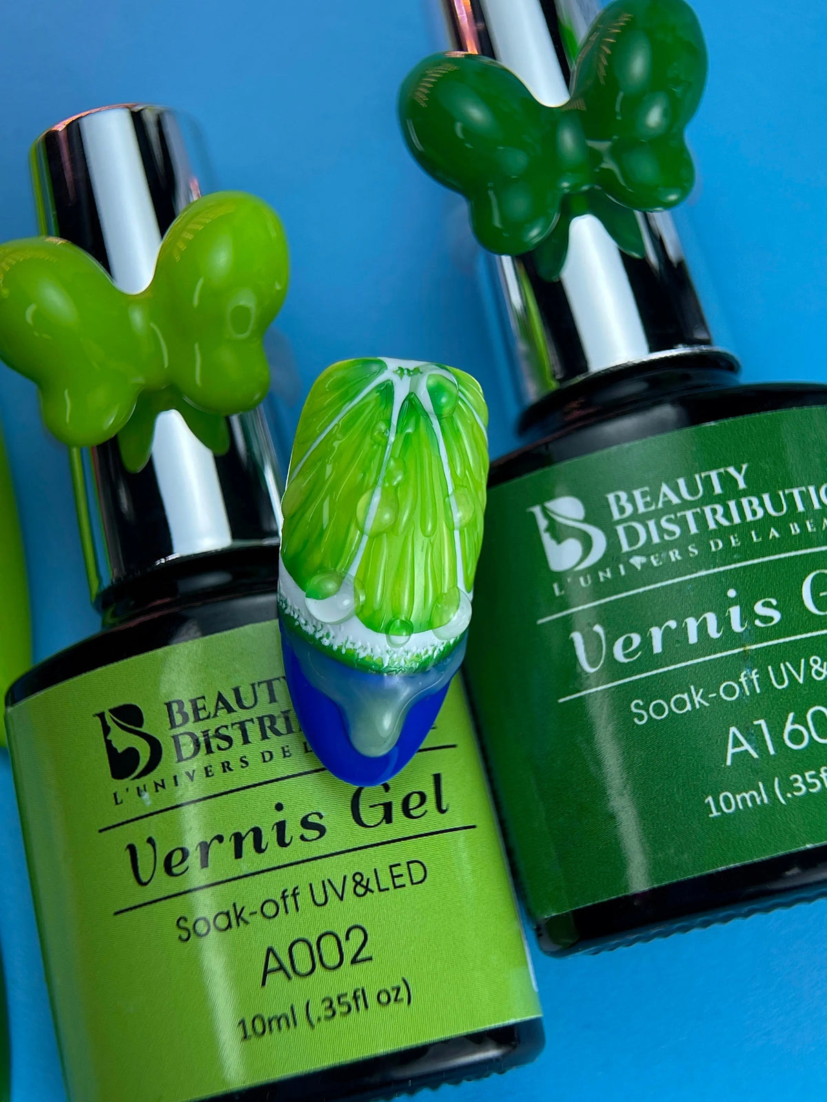 Vernis Semi-Permanent Gel UV LED 10ml – Teinte A160 Vert Émeraude Profond - Beauty Distribution