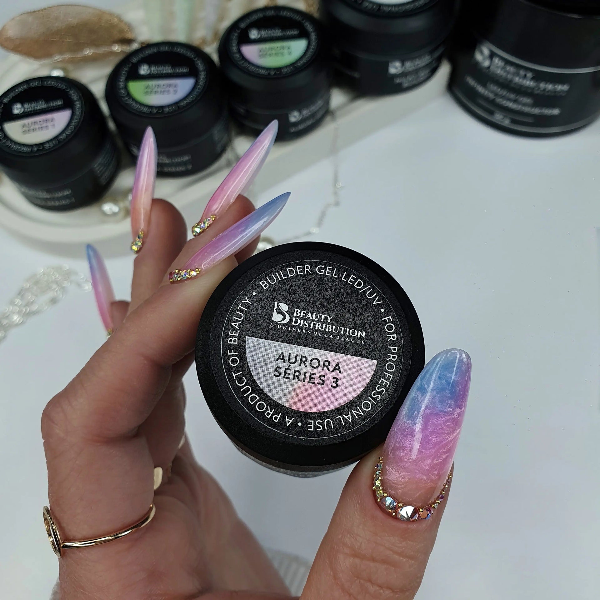 Gel Aurora Series 3 – Blush Horizon  Thixotrope Sans Limage (15ml) Beauty Distribution