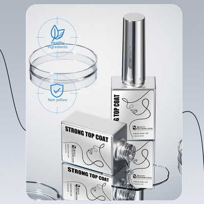 Strong Top Coat UV/LED Ultra Brillant sans résidu