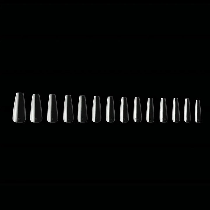 Capsules Prémium Ongles Gel Coffin Long Courbure Prononcée - Kit Pro 600 pcs Gel X Beauty Distribution