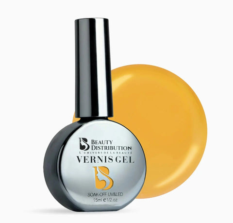 Vernis Semi-Permanent A001 – Jaune Soleil Éclatant Beauty Distribution