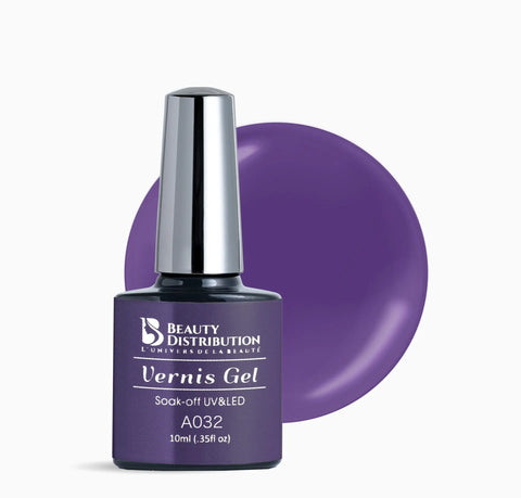 Vernis Semi-Permanent UV/LED A032 Violet Beauty Distribution - Beauty Distribution