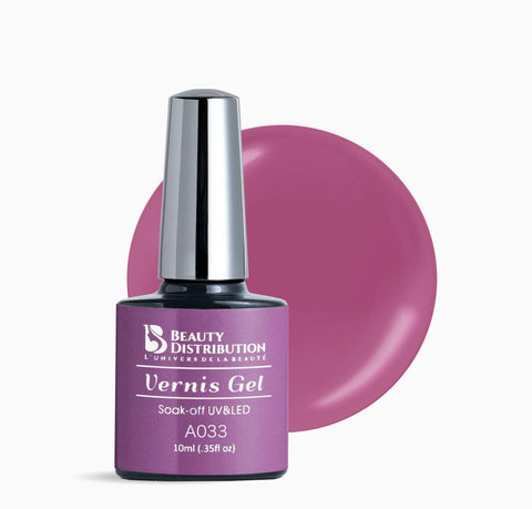 Vernis Semi-Permanent A033 – Vieux Rose Poudré - Beauty Distribution