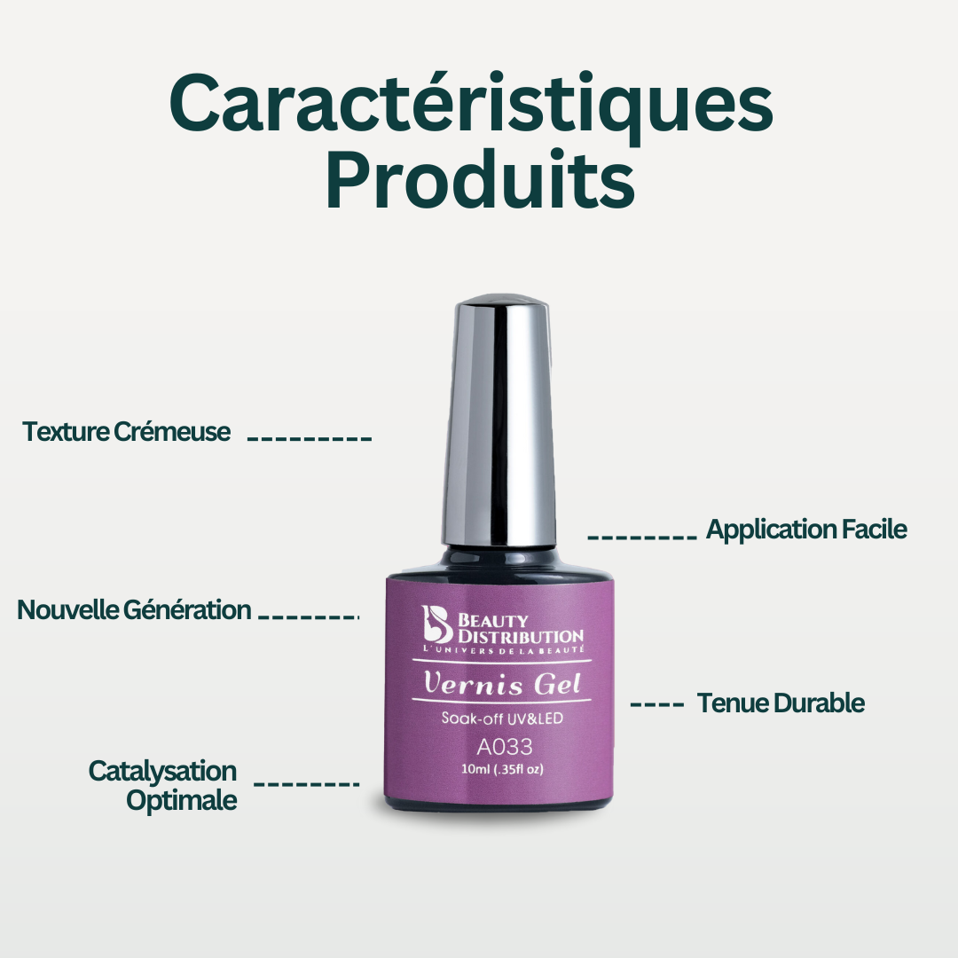 Gel Polish  Lie de vin A033