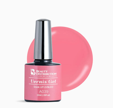 Vernis semi-permanent A039 Rose Bonbon - Beauty Distribution