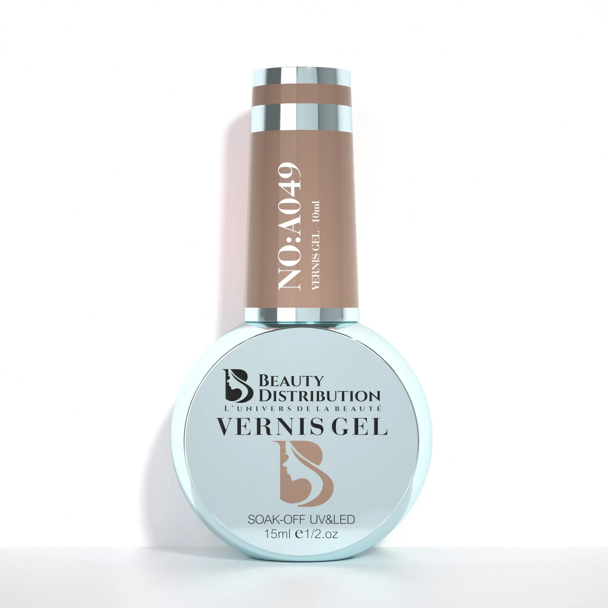Vernis Semi-Permanent Gel UV/LED - Teinte A049 Marron Caramel Beauty Distribution