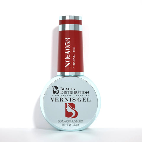 Vernis Semi-Permanent Gel UV/LED - Teinte A053 Reddy Passion (10ml) - Beauty Distribution