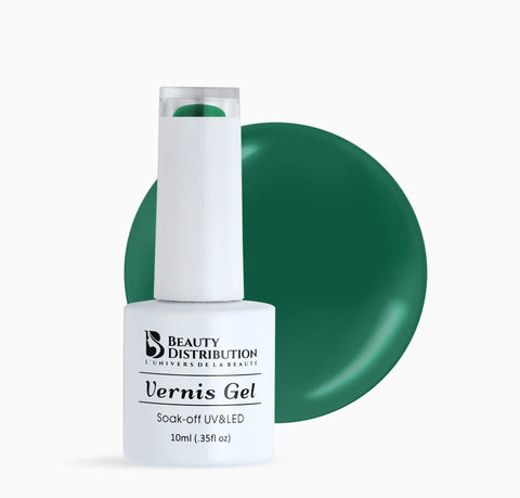 Vernis Semi-Permanent UV/LED A076 Vert Émeraude  Beauty Distribution - Beauty Distribution