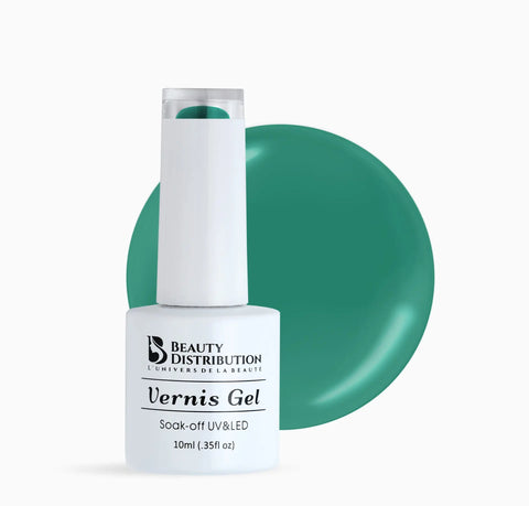 Vernis Semi-Permanent UV/LED A077 Vert Pétrole  Beauty Distribution - Beauty Distribution