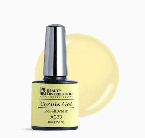 Vernis Semi-Permanent A083 Pudding – La Douceur du Jaune Pastel Beauty Distribution