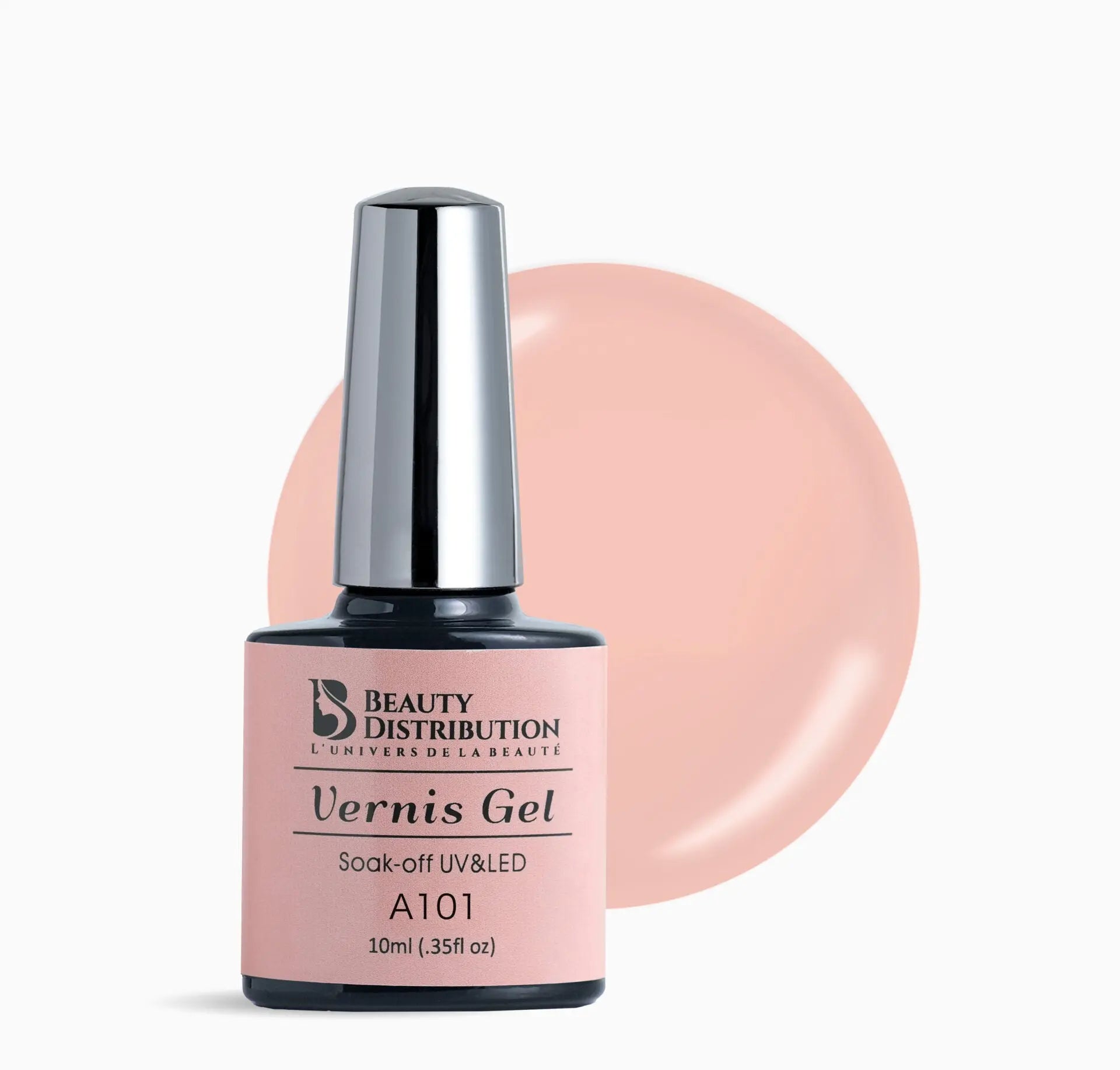Vernis Semi-Permanent A101 – Nude Saumon Beauty Distribution