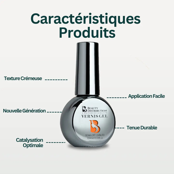 Vernis Semi-Permanent Orange Solaire A143 10ml Beauty Distribution