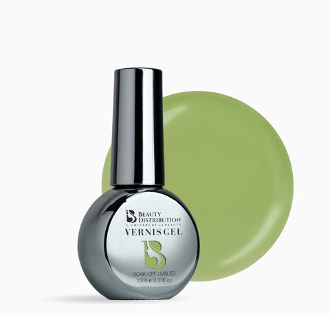 Vernis Semi-Permanent Gel UV LED 10ml – Teinte A153 Vert Sauge / Olive Pastel Beauty Distribution