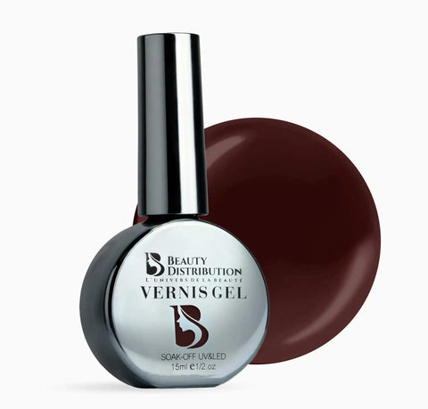 Vernis Semi-Permanent A181 – Bordeaux Royal Bourgogne Profond (15ml) – UV/LED Beauty Distribution