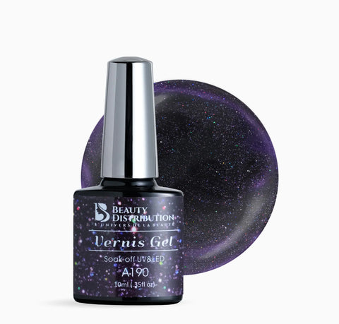 Vernis Semi-Permanent Beauty Distribution  A190 Galaxy Purple Beauty Distribution