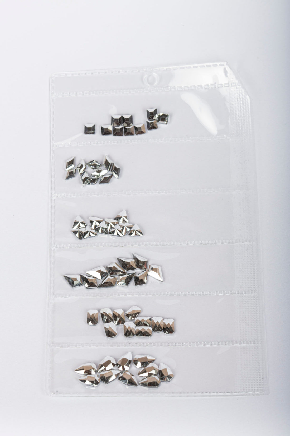 Rhinestones: silver effect mix