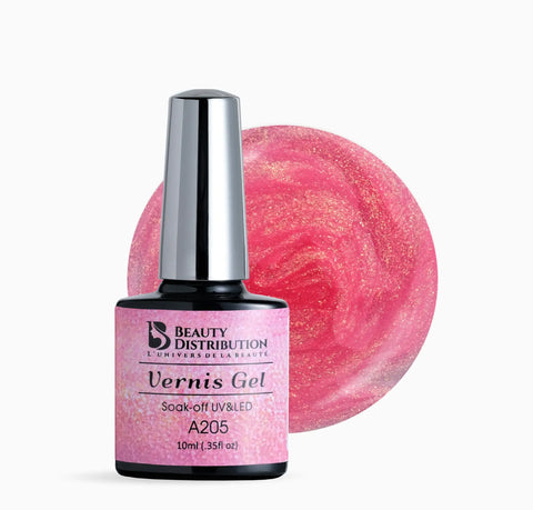 Vernis Semi-Permanent Beauty Distribution A205 – Rose Goldy Scintillant - Beauty Distribution