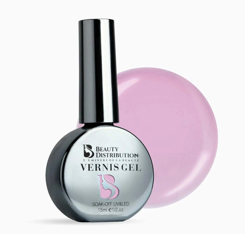 Vernis Semi-Permanent Gel UV/LED - Teinte A227 Violet Lilas Pastel (10ml) Beauty Distribution