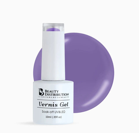 Vernis Semi-Permanent UV/LED A252 Violet Lilas  Beauty Distribution - Beauty Distribution