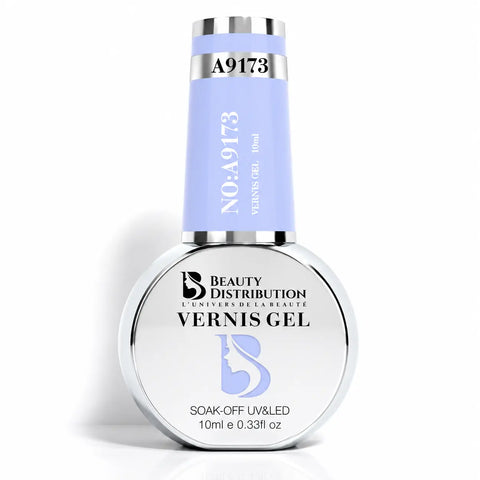 Vernis gel semi-permanent Beauty Distribution A9173 bleu lavande, flacon 10 ml,