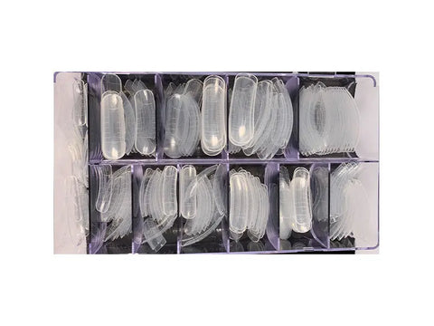 Lot de 240 pièces de Acrylic-Nail-Tips-Clear en 12 tailles