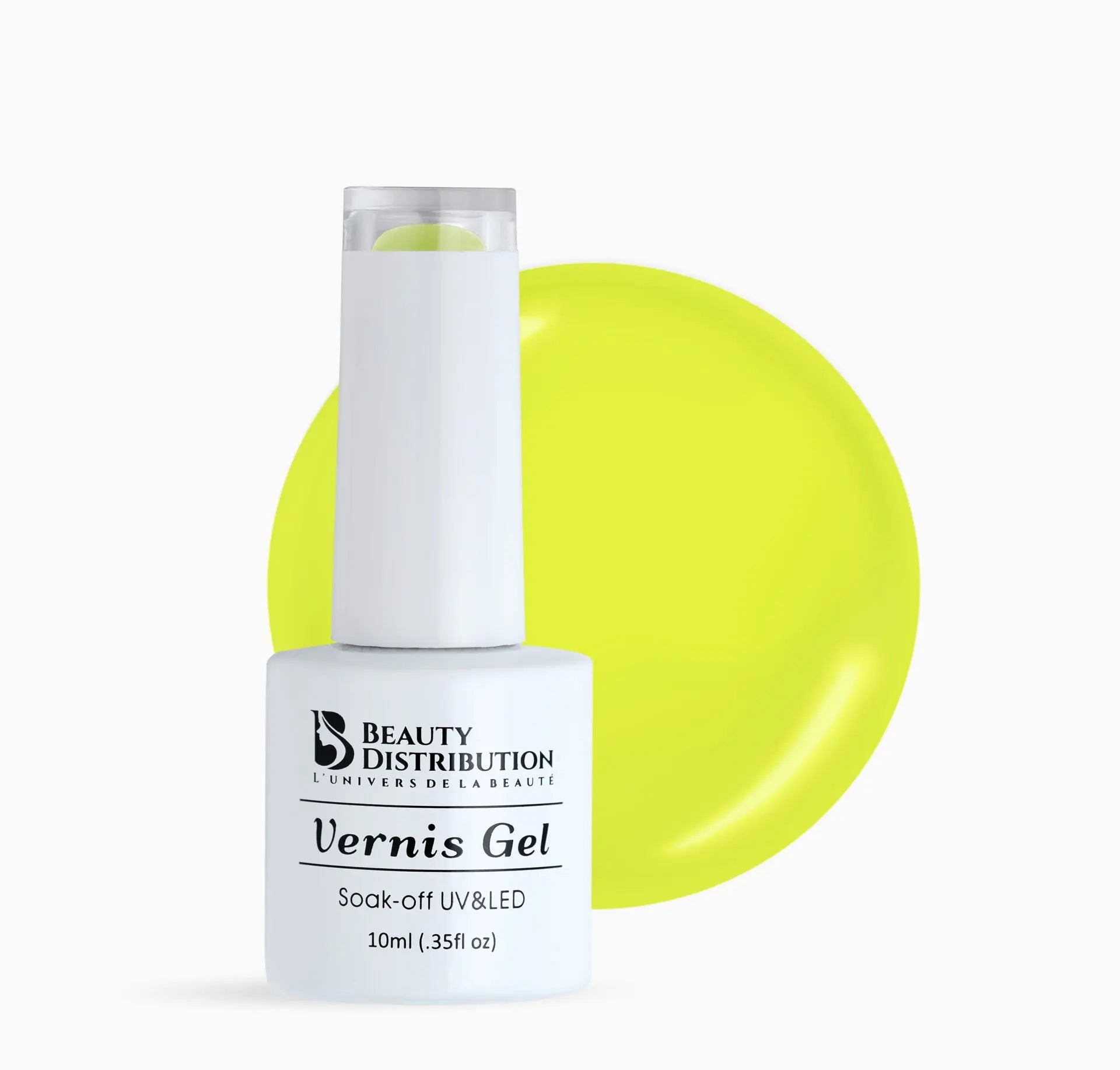 Vernis Semi-Permanent UV/LED B042 Jaune Néon  Beauty Distribution - Beauty Distribution