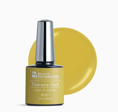 Vernis Semi-Permanent Beauty Distribution B067 – Jaune Solaire  Moutarde Chic (10ml) Beauty Distribution