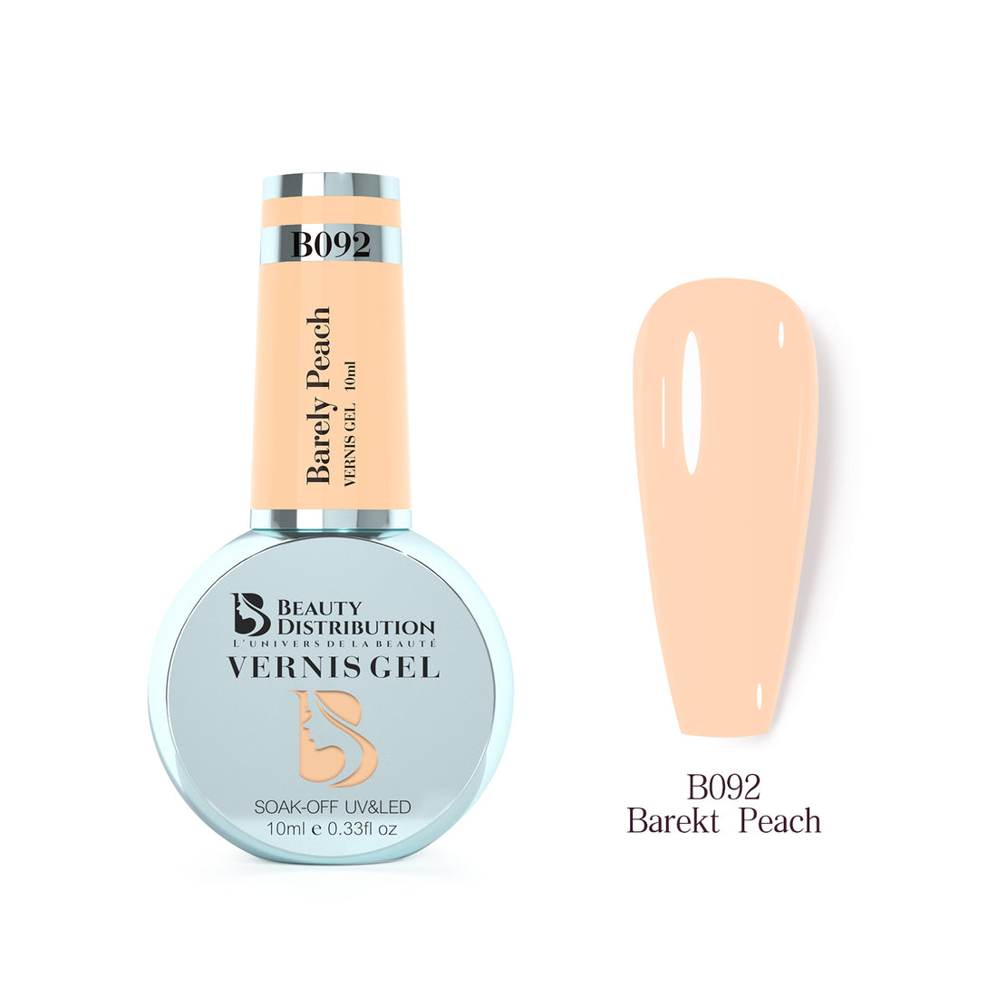 Gel Polish Barely Peach Nude Pêche Naturel