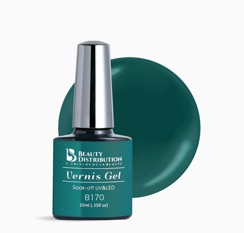 Vernis Semi-Permanent B170 – Vert Émeraude Profond Beauty Distribution