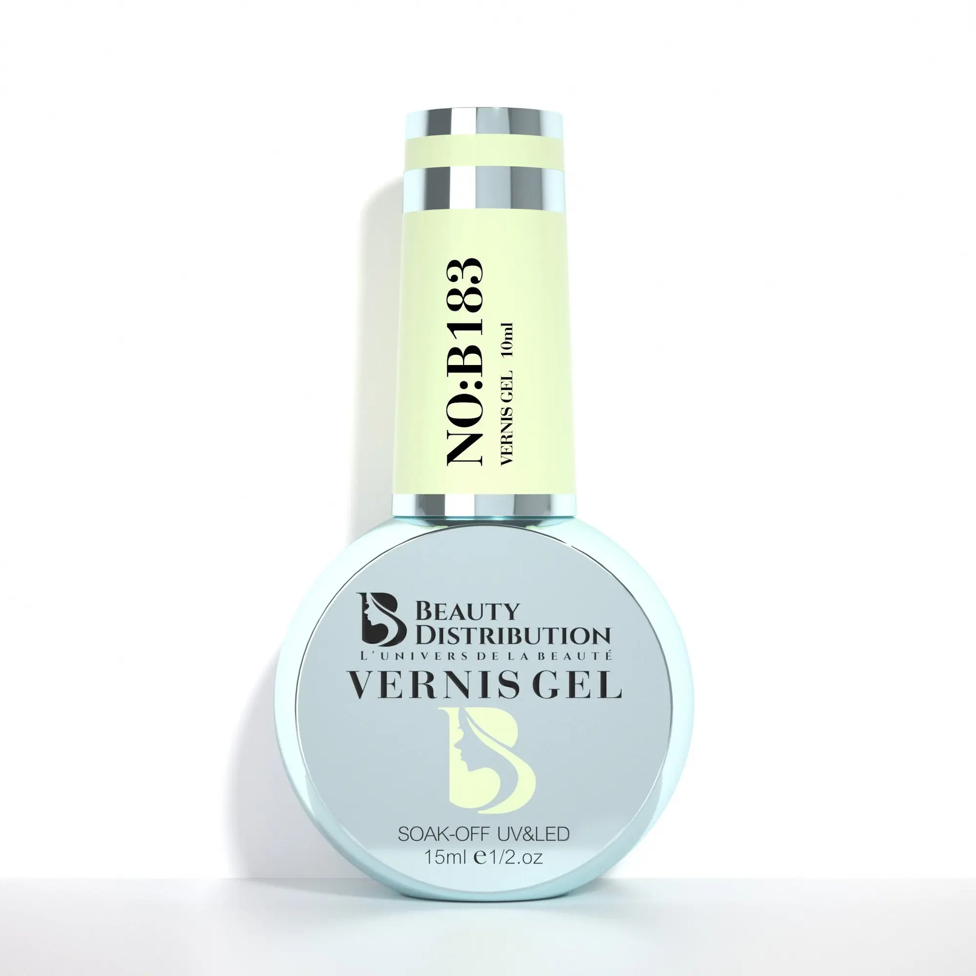 Vernis Semi-Permanent B183 Vert Lime Éclatant Beauty Distribution